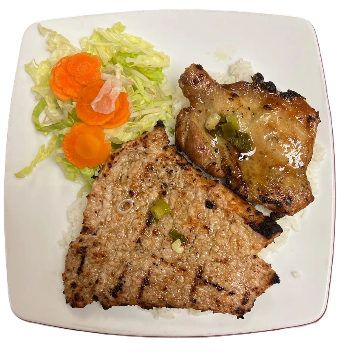 Best pork chop and broil chicken on rice in Regina, SK